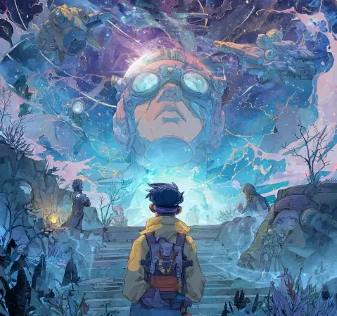 《星轨旅人》漫画封面，太空冒险题材